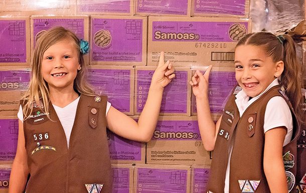 two brownies with samoa shipment
