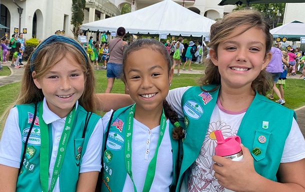 Check out the badges girls can earn