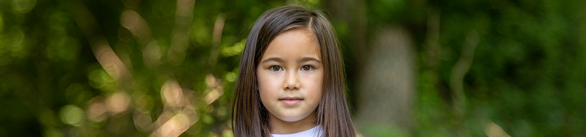  Young girl in natural background 